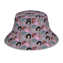 (Frank Pattern_3721) Bucket Hat Reversible Reflective for Men Women - UV50+ Sun Protection Double-Sided Fishing Hat with 360 Safety Strips Summer Outdoor