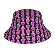 (Frankenberry_12720) Bucket Hat Reversible Reflective for Men Women - UV50+ Sun Protection Double-Sided Fishing Hat with 360 Safety Strips Summer Outdoor