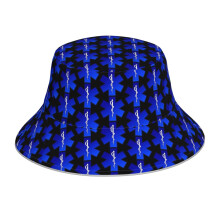 (EMS EMT Paramedic Star Of Life And More_1667) Bucket Hat Reversible Reflective for Men Women - UV50+ Sun Protection Double-Sided Fishing Hat with 360 Safety Strips Summer Outdoor