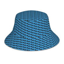 (Elwood Jake_12078) Bucket Hat Reversible Reflective for Men Women - UV50+ Sun Protection Double-Sided Fishing Hat with 360 Safety Strips Summer Outdoor