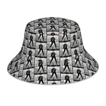 (Elvis Presley The King Jailhouse_22049) Bucket Hat Reversible Reflective for Men Women - UV50+ Sun Protection Double-Sided Fishing Hat with 360 Safety Strips Summer Outdoor