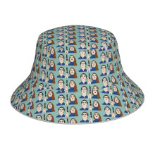 (Elizabeth Jennings Philip Jennings_11112) Bucket Hat Reversible Reflective for Men Women - UV50+ Sun Protection Double-Sided Fishing Hat with 360 Safety Strips Summer Outdoor