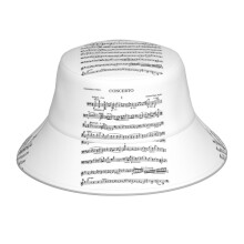 (Elgar Cello Concerto_14909) Bucket Hat Reversible Reflective for Men Women - UV50+ Sun Protection Double-Sided Fishing Hat with 360 Safety Strips Summer Outdoor