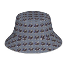 (Elk_3697) Bucket Hat Reversible Reflective for Men Women - UV50+ Sun Protection Double-Sided Fishing Hat with 360 Safety Strips Summer Outdoor