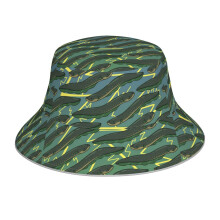(Electric Eel Pattern_9401) Bucket Hat Reversible Reflective for Men Women - UV50+ Sun Protection Double-Sided Fishing Hat with 360 Safety Strips Summer Outdoor