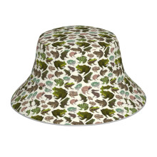 (For The Love Of Frogs_10671) Bucket Hat Reversible Reflective for Men Women - UV50+ Sun Protection Double-Sided Fishing Hat with 360 Safety Strips Summer Outdoor