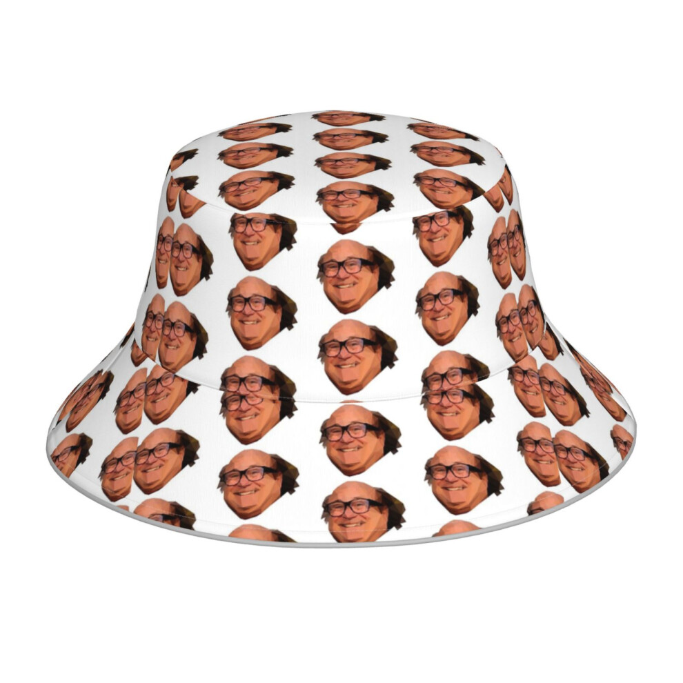 (Danny DeVito Prism_23110) Bucket Hat Reversible Reflective for Men Women - UV50+ Sun Protection Double-Sided Fishing Hat with 360 Safety Strips Summer Outdoor