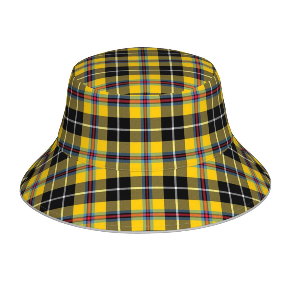 (Cornish Tartan_6888) Bucket Hat Reversible Reflective for Men Women - UV50+ Sun Protection Double-Sided Fishing Hat with 360 Safety Strips Summer Outdoor