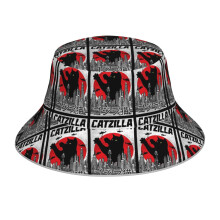 (Catzilla_5928) Bucket Hat Reversible Reflective for Men Women - UV50+ Sun Protection Double-Sided Fishing Hat with 360 Safety Strips Summer Outdoor