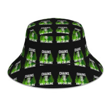 (Chains Are Calling - Funny Disc Golf Shirt Frisbee Men Women_11815) Bucket Hat Reversible Reflective for Men Women - UV50+ Sun Protection Double-Sided Fishing Hat with 360 Safety Strips Summer Outdoor