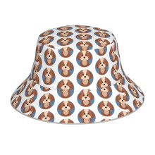 (Cavapoo_9373) Bucket Hat Reversible Reflective for Men Women - UV50+ Sun Protection Double-Sided Fishing Hat with 360 Safety Strips Summer Outdoor