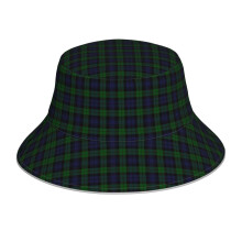 (Black Watch Tartan Plaid_3532) Bucket Hat Reversible Reflective for Men Women - UV50+ Sun Protection Double-Sided Fishing Hat with 360 Safety Strips Summer Outdoor