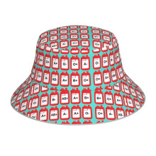 (Blood Units Pattern_4938) Bucket Hat Reversible Reflective for Men Women - UV50+ Sun Protection Double-Sided Fishing Hat with 360 Safety Strips Summer Outdoor