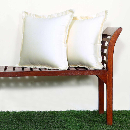 Homescapes (Natural) Plain Outdoor Cushion Set of 2 2