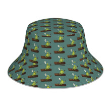 (Banjo Kermit Version 2_14066) Bucket Hat Reversible Reflective for Men Women - UV50+ Sun Protection Double-Sided Fishing Hat with 360 Safety Strips Summer Outdoor