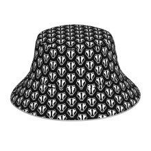 (Badger Badger Badger!!_2625) Bucket Hat Reversible Reflective for Men Women - UV50+ Sun Protection Double-Sided Fishing Hat with 360 Safety Strips Summer Outdoor