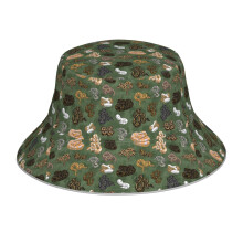 (Ball Python Morphs Pattern Moss Green_12150) Bucket Hat Reversible Reflective for Men Women - UV50+ Sun Protection Double-Sided Fishing Hat with 360 Safety Strips Summer Outdoor