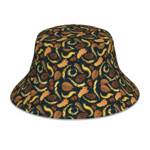 (Banana Slugs_4388) Bucket Hat Reversible Reflective for Men Women - UV50+ Sun Protection Double-Sided Fishing Hat with 360 Safety Strips Summer Outdoor