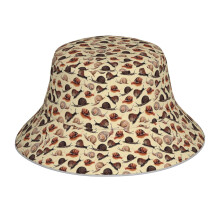 (A Slew Of Snails_8561) Bucket Hat Reversible Reflective for Men Women - UV50+ Sun Protection Double-Sided Fishing Hat with 360 Safety Strips Summer Outdoor