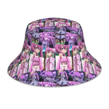 (Anime Akame Ga Kill Mine_14487) Bucket Hat Reversible Reflective for Men Women - UV50+ Sun Protection Double-Sided Fishing Hat with 360 Safety Strips Summer Outdoor