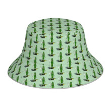 (Angry Pickle_13632) Bucket Hat Reversible Reflective for Men Women - UV50+ Sun Protection Double-Sided Fishing Hat with 360 Safety Strips Summer Outdoor