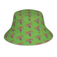 (Angry Uterus_15545) Bucket Hat Reversible Reflective for Men Women - UV50+ Sun Protection Double-Sided Fishing Hat with 360 Safety Strips Summer Outdoor