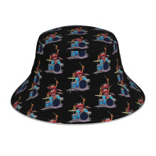(Animal Drummer The Muppets Show_7769) Bucket Hat Reversible Reflective for Men Women - UV50+ Sun Protection Double-Sided Fishing Hat with 360 Safety Strips Summer Outdoor