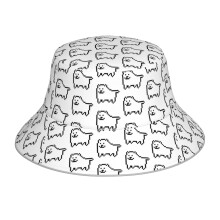 (Annoying Dog_6495) Bucket Hat Reversible Reflective for Men Women - UV50+ Sun Protection Double-Sided Fishing Hat with 360 Safety Strips Summer Outdoor