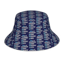 (Anesthesiologist Anesthesiology Doctor Nurse Funny ABCs Of Anesthesia_5167) Bucket Hat Reversible Reflective for Men Women - UV50+ Sun Protection Double-Sided Fishing Hat with 360 Safety Strips Summer Outdoor