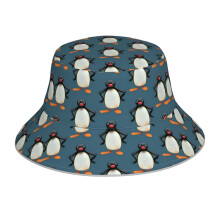 (Angry Pingu New Official Merch_4840) Bucket Hat Reversible Reflective for Men Women - UV50+ Sun Protection Double-Sided Fishing Hat with 360 Safety Strips Summer Outdoor
