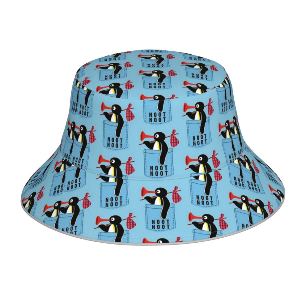 Bearlad (Angry Pingu Noot Noot Pocket Official Merch_22707) Bucket Hat Reversible Reflective For Men Women - Uv50+ Sun Protection Double-Sided Fishing Hat Wit Not,Specified