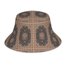 (Antique Persian Rug_3691) Bucket Hat Reversible Reflective for Men Women - UV50+ Sun Protection Double-Sided Fishing Hat with 360 Safety Strips Summer Outdoor