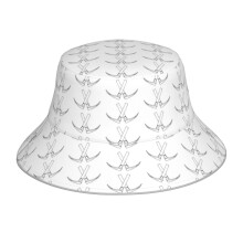 (Anesthesia Crossed Laryngoscopes_10875) Bucket Hat Reversible Reflective for Men Women - UV50+ Sun Protection Double-Sided Fishing Hat with 360 Safety Strips Summer Outdoor