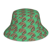 (Anteater Eating Ants Drawing_7087) Bucket Hat Reversible Reflective for Men Women - UV50+ Sun Protection Double-Sided Fishing Hat with 360 Safety Strips Summer Outdoor