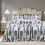 Imperial Rooms (Grey Stripe, Double) Reversible Printed Duvet Cover Single Double King 1