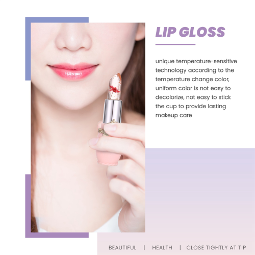 Flower Jelly Magic Change Temperature Change Color Lip Balm κόκκινο 2