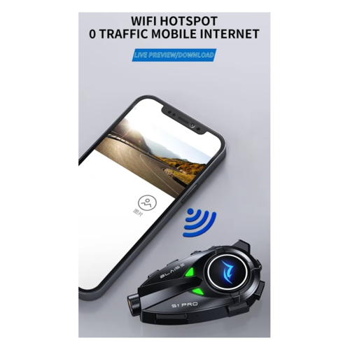 S1Pro Motorfiets Intercom Bluetooth Helm Headset Ruis 1