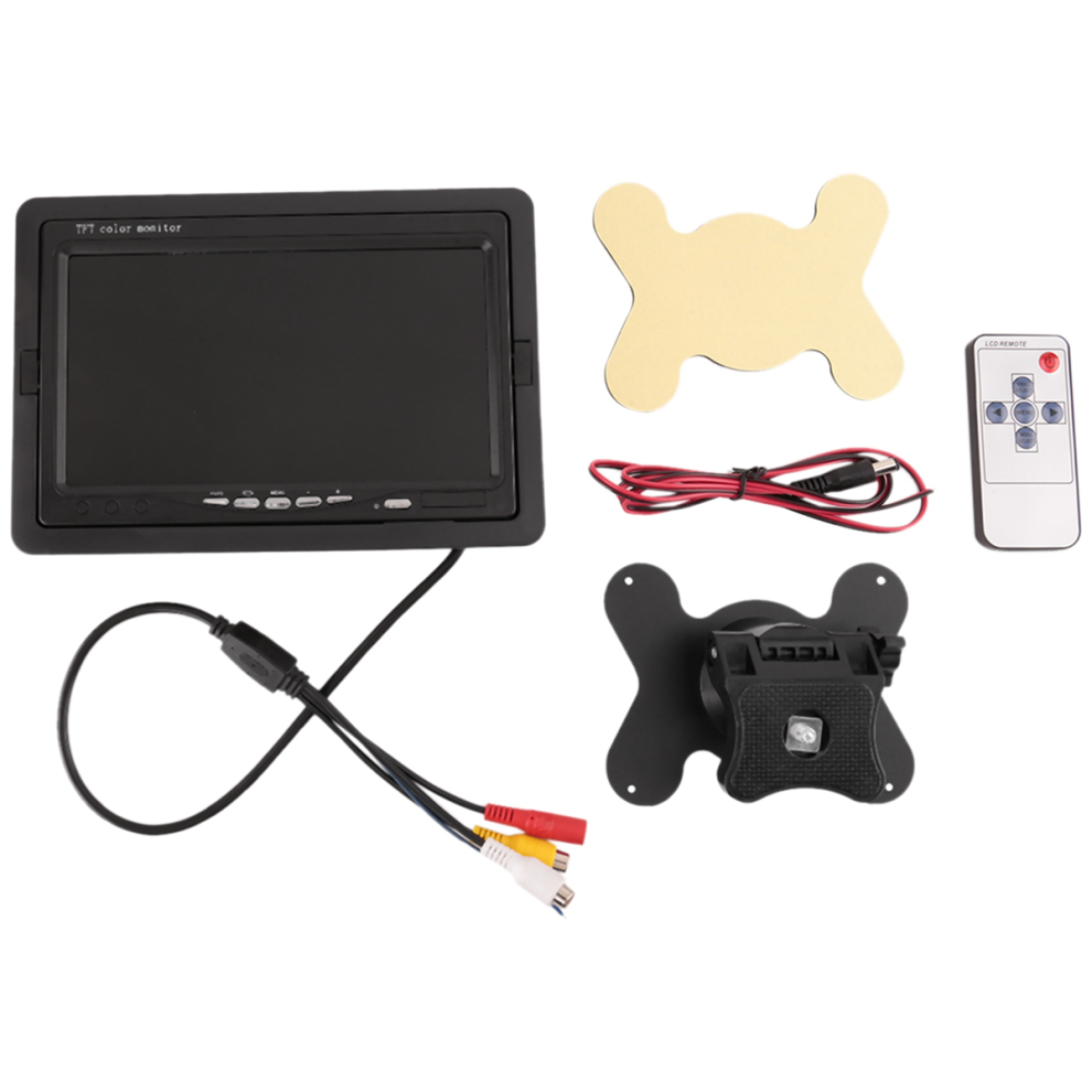 12V-24V 7 Inch Tft Lcd Color Hd Monitor For Car Cctv Reverse Rear 4851707216289