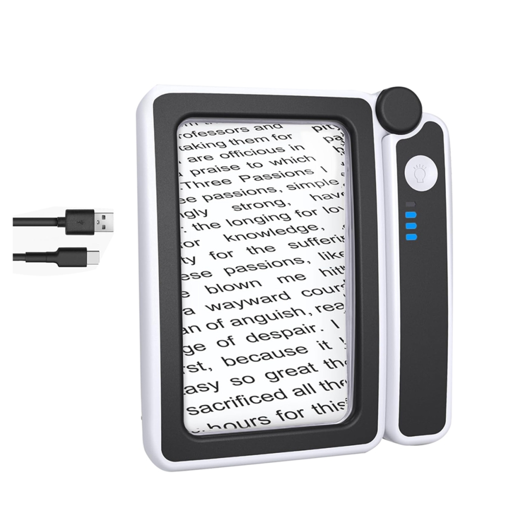 Sem Marca Light 4X Large Magnifying Glass With For Reading,Ed Magnifier