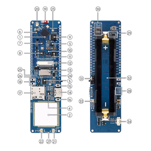 ESP32-S3 A7670E 4G Development Board LTE Cat-1 / 2G / WiFi/ Bluetooth 1