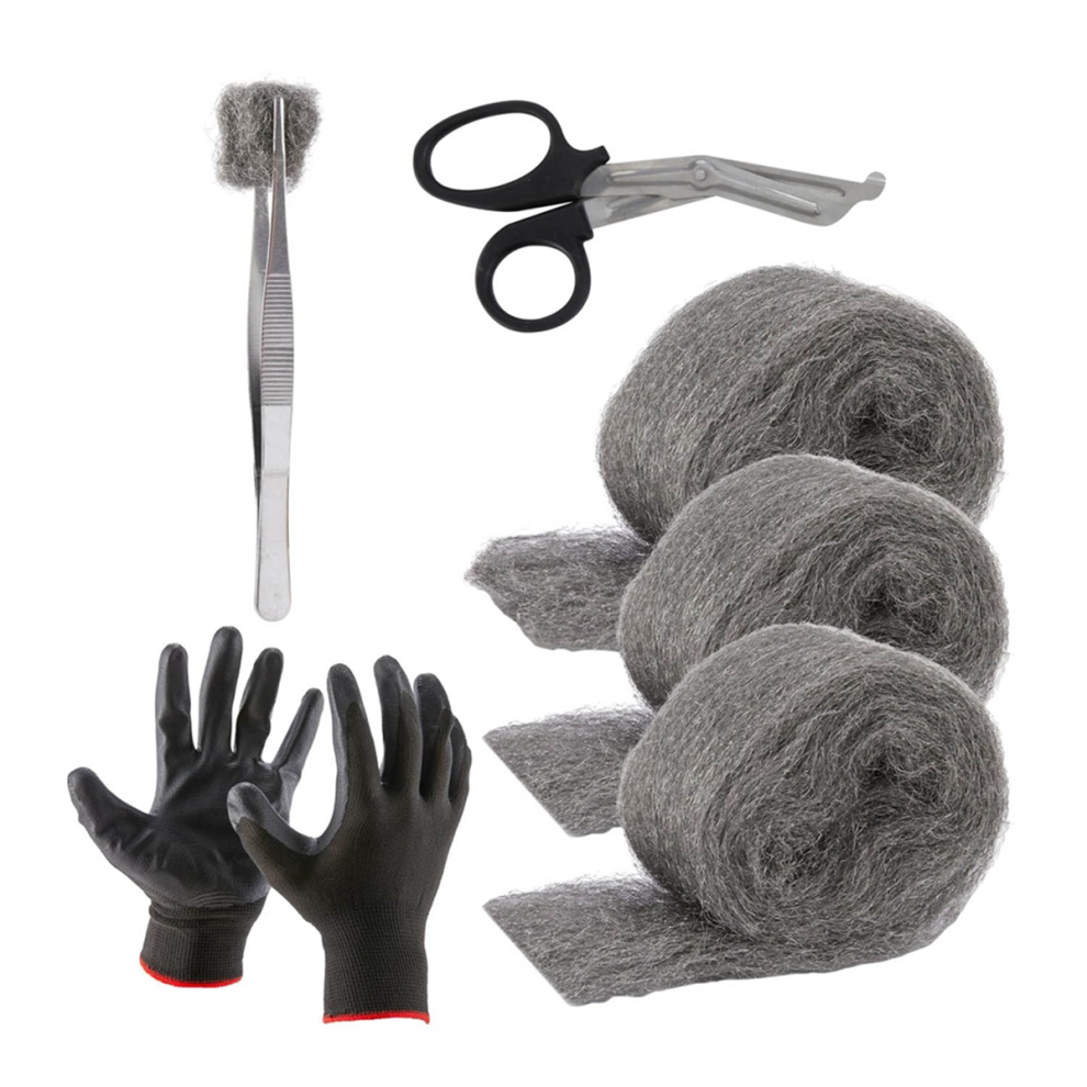 Steel Wool Mice Proofing Hole and Filler, 3 Pack, 3.3 in x10 ft-image-OPC-PGHYKYZ-NEW