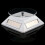 White Solar/Battery Powered Rotating Stand Product Display 5
