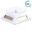 White Solar/Battery Powered Rotating Stand Product Display 2
