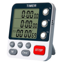 Digital Kitchen Timer,3 Channels Count UP/Down Timer, and Flashing