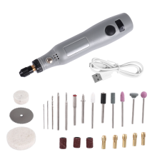 10W Hobby Craft Mini Borrslip Roterande Verktygsset Modellering - Grå