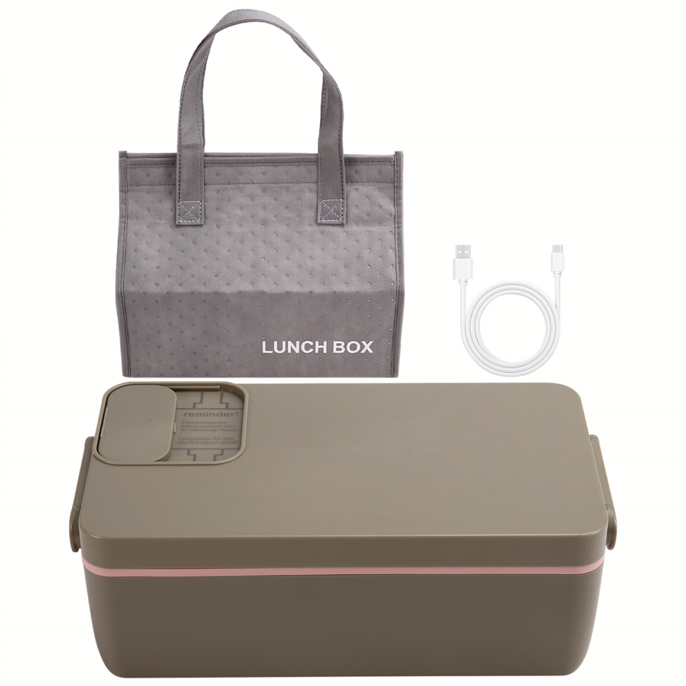 Verwarmde Lunchbox Elektrische Lunchbox Zelfverwarmende Lunchbox 1L B-image