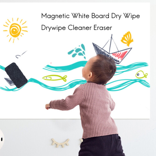Quadro branco magnético Dry Wipe Drywipe Cleaner Eraser 2