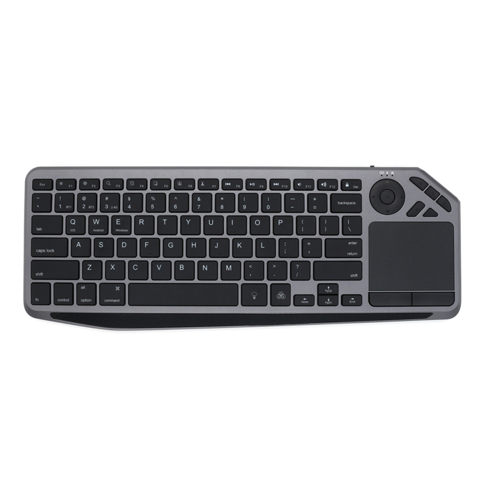 Photos - Keyboard Bluetooth Wireless  with Touchpad 7-Colors Backlit 2.4G