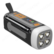 Tragbares FM-Radio, wiederaufladbares Notfallradio, Handkurbelradio
