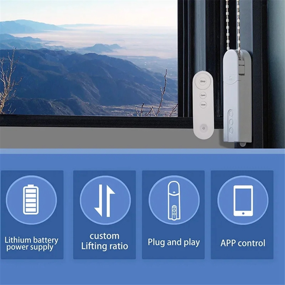 Moteur de store intelligent Tuya, volet roulant électrique automatique avec Wi-Fi